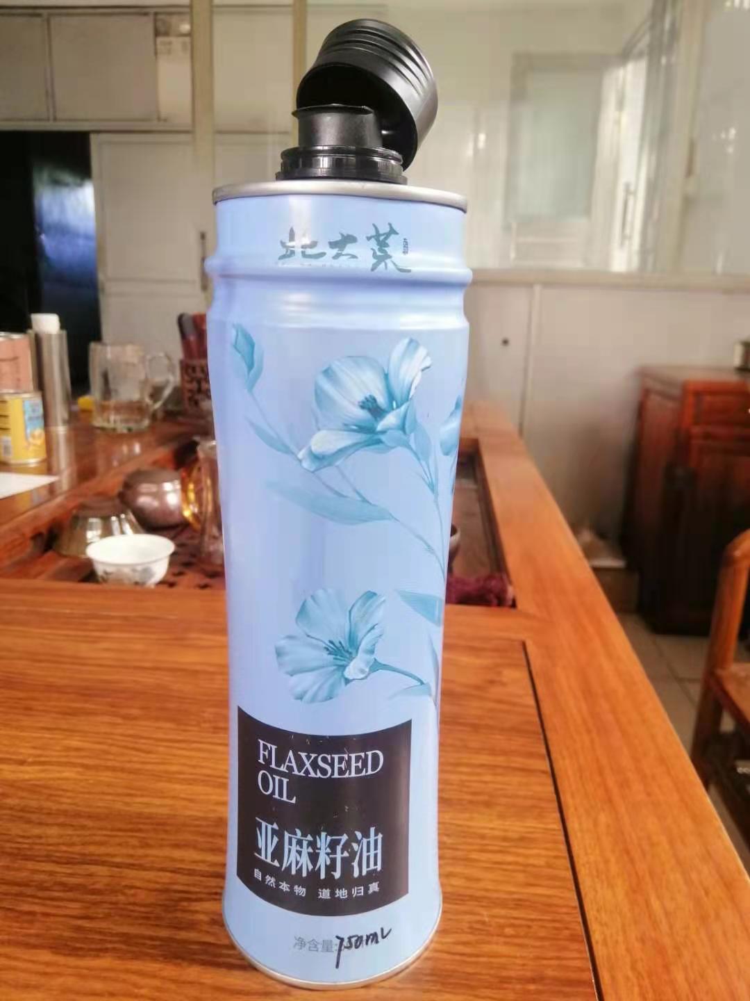 北大荒芥花籽油鐵罐 北大荒亞麻籽油鐵罐廠家