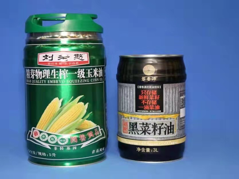 酒桶式菜籽油鐵桶 異形食用油鐵罐定制