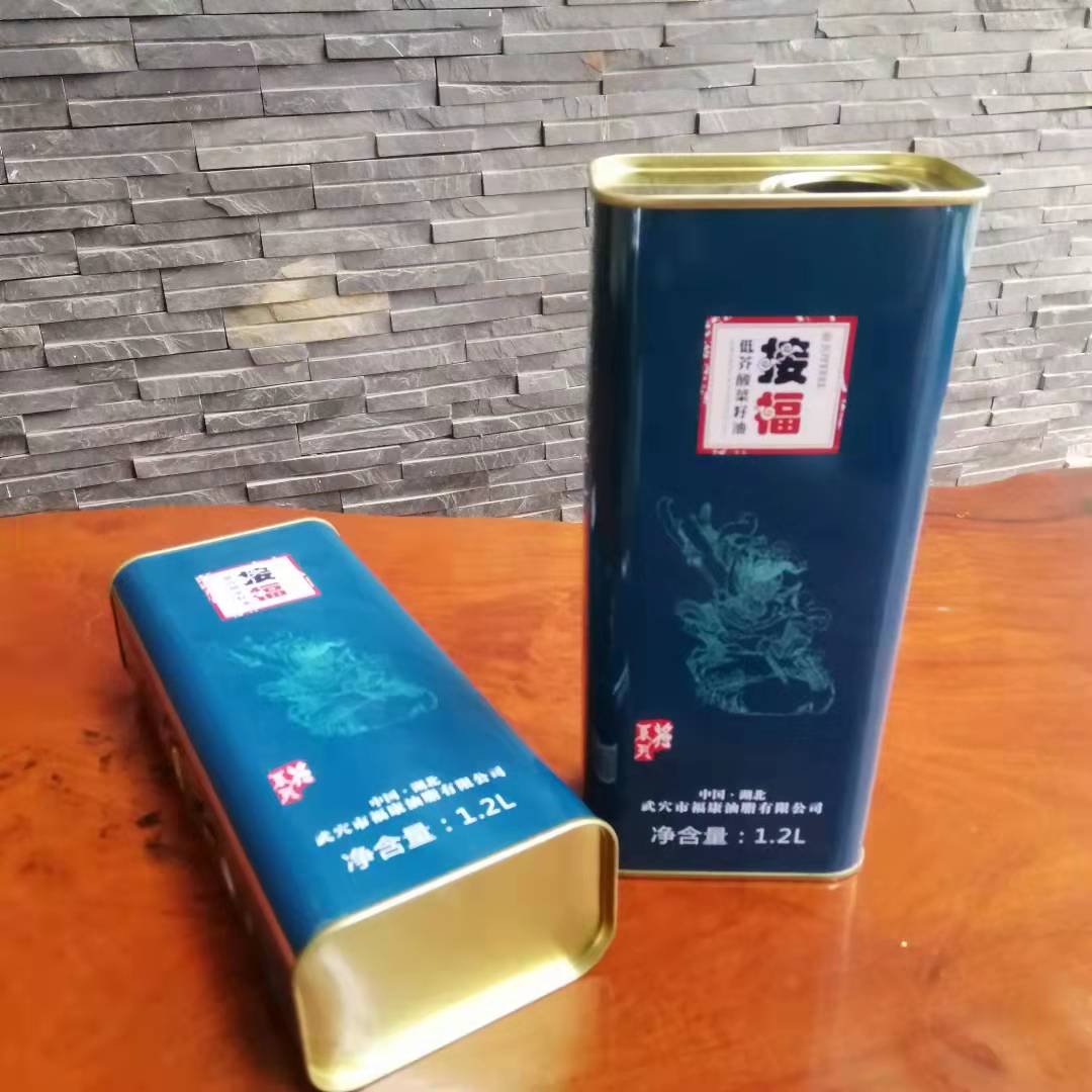 1.25L湖北菜籽油鐵罐 湖北菜籽油鐵桶定制 湖北食用油鐵罐廠