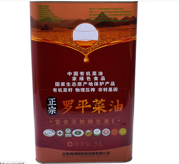 5升云南羅平菜籽油鐵桶 云南菜油鐵罐定制 云南食用油鐵罐包裝廠